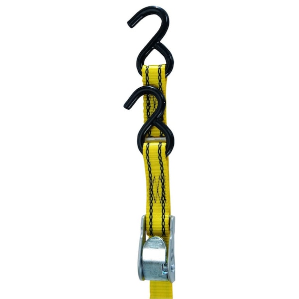 PRO GRIP Cambuckle, 12' x 1", Quick Release, w/ Hooks 3.25" x2.5" x13"